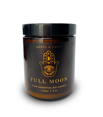 Lotus & Lapis Full Moon Candle