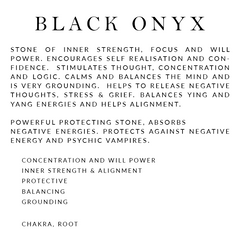Lotus & Lapis Black Onyx Tumblestone