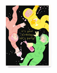 Noi Publishing Space Party Birthday Card