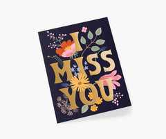 Rifle Paper I Miss You Card