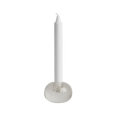 OYOY Living Nordic Glass Candle Holder Round - Clear