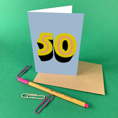 Max Made Me Do It Age 50 Card