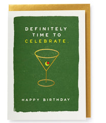 Archivist Press Martini Birthday Card