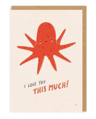 Ohh Deer - I Love You This Much Greeting Card