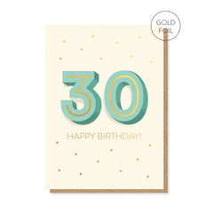 Stormy Knight 30th Milestone Birthday Card