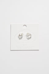 Estella Bartlett Wave Hoop Earrings - Silver Plated