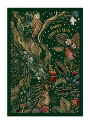 The Art File Woodland Scene Christmas Card