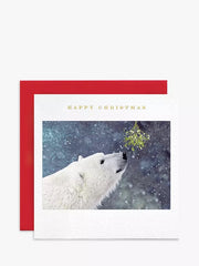 Susan O’Hanlon Polar Bear Mistletoe Christmas Card