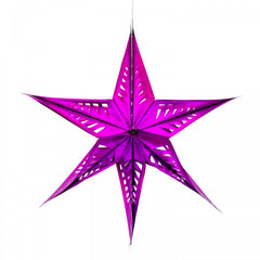 Acorn & Will Large Star Decoration - Magenta
