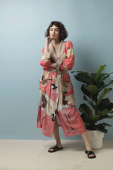 One Hundred Stars Stork Lipstick Pink Gown