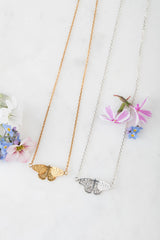 Amanda Coleman Gold Butterfly Necklace
