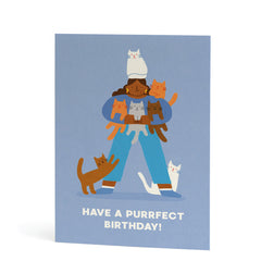 Stormy Knight Purrfect Birthday Card