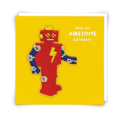 Redback Cards - Sequin Robot Birthday Card
