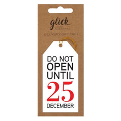 Glick “Do Not Open” 6 Luxury Gift Tags