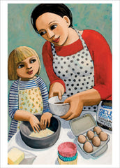 Canns Down Press - Cooking with Betty Greeting Card by Anita Klein