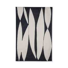 HKliving Abstract Wall Chart - Black/White