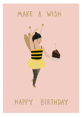 Roger La Borde Bee Lady Happy Birthday Card