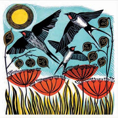 Canns Down Press - Bird Migration Greeting Card by Cathy King