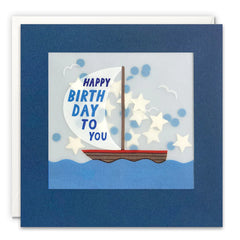 James Ellis Shakies - Sail Boat Birthday Card