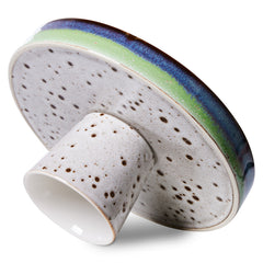 HKliving 70's Ceramics Bowl On Base - Comet