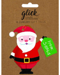 Glick Santa 6 Luxury Gift Tags