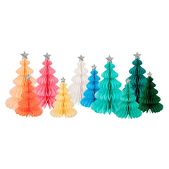 Meri Meri Rainbow Forest Honeycomb Decorations (set of 10)