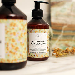 The Gift Label Kitchen Is For Dancing Hand Lotion - Floral