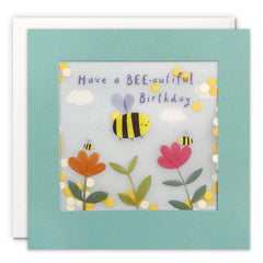 James Ellis Have a Bee-autiful Birthday Card with Paper Confetti
