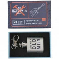 The hardware store grumpy old man flask Keyring