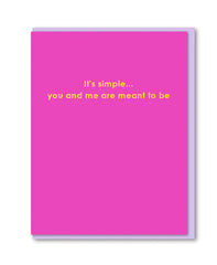 You & Me, Meant To Be Card - 1973