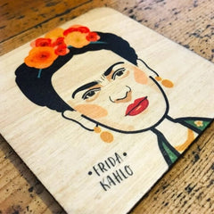Wot Ma Like Frida Kahlo Wooden Coaster