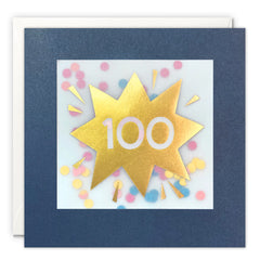 James Ellis Age 100 Gold Paper Shakies Card