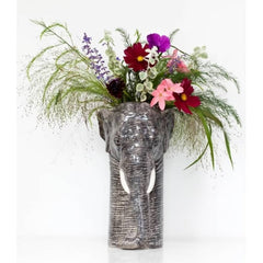 Quail Ceramics Elephant Flower Vase