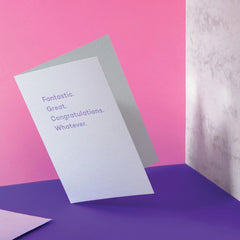 Fantastic. Great. Congratulations. - Mean Mail Cards