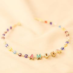 Lisa Angel- Millefiori Bead Amour Necklace