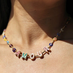 Lisa Angel- Millefiori Bead Amour Necklace