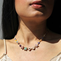 Lisa Angel- Millefiori Bead Amour Necklace