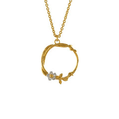 Alex Monroe Baby Posy Loop Necklace