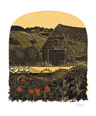 Art Angels - Four Ducks & Barn by Robert Tavener