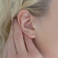 Lisa Angel Earring - Silver Rainbow