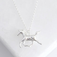 Lisa Angel Necklace - Silver Horse