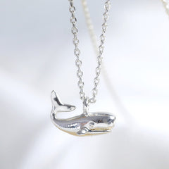 Lisa Angel Necklace - Silver Whale