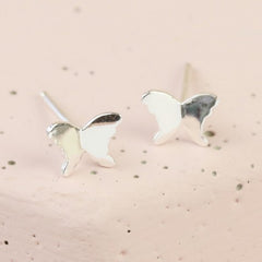 Lisa Angel Earring - Silver Butterfly