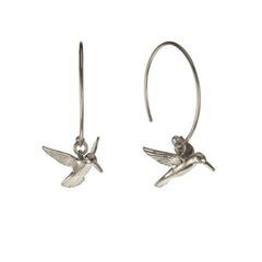 Alex Monroe Hummingbird Hoop Earrings