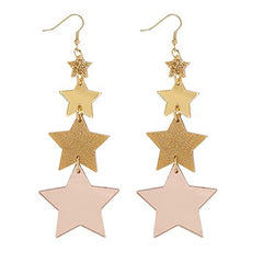 Tatty Devine - Shooting Star Earrings in Rose Gold