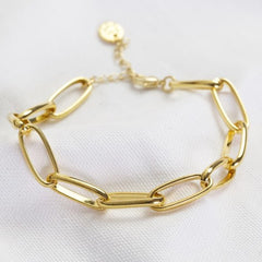 Lisa Angel Bracelet - Gold Link Chain