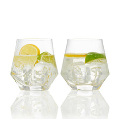 Uberstar - Faceted Cocktail Glasses (Pair)