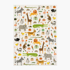 Rifle Paper Party Animals Wrap Sheet
